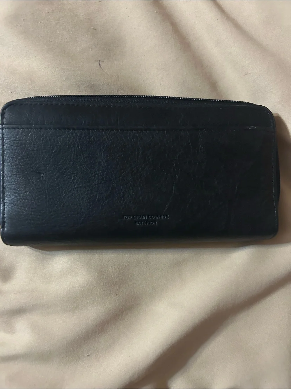 Buxton Black Leather Wallet with Branded ID Window
